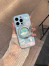 美十美分（MSMF）磁吸帶支架適用蘋果手機殼指環(huán)扣360度旋轉(zhuǎn)新款大耳狗全包防摔女款防摔保護套 藍色支架【遠峰藍】洗澡大耳狗-ZBL503Y iPhone17 曬單實拍圖