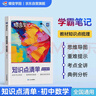 蝶變學(xué)園 初中數學(xué)知識點(diǎn)清單 學(xué)霸提分筆記 七八九年級數學(xué)教材知識大盤(pán)點(diǎn) 初一初二初三數學(xué)中考總復習資料數學(xué)知識點(diǎn) 全國通用 曬單實(shí)拍圖