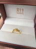 周生生黃金戒指 心花怒放足金素圈戒指開(kāi)口戒27942R計價(jià) 2.8克 曬單實(shí)拍圖