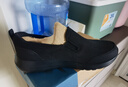 斯凱奇（Skechers）夏季男鞋一腳蹬健步鞋休閑運動(dòng)鞋舒適緩震懶人鞋軟底耐磨爸爸鞋 全黑色/BBK 42 曬單實(shí)拍圖
