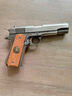 aqk1911成人玩具槍鋁合金bb全金屬手槍黃河牌發(fā)射器打氣球的搶彈 8.0AQK(鎢鋼色）雙彈夾 曬單實拍圖