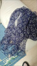 恒源祥絲巾女士真絲四季桑蠶絲韓版紗巾長(cháng)款百搭春秋薄款圍巾送長(cháng)輩生日 藏青花朵 曬單實(shí)拍圖