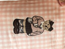 TEENIE WEENIE小熊床上四件套純棉 A類100%全棉刺繡四件套雙人床單被套1.5m床 茶語時(shí)光-粉格+柔粉 曬單實(shí)拍圖