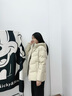 波司登（BOSIDENG）冬季羽絨服女士寬松休閑加厚90絨連帽百搭舒適外套B250245128 暖沙米7A53 XS 155/80A 體重約100斤以?xún)?曬單實(shí)拍圖