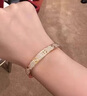 GIOIO【情人節(jié)禮物】滿天星手鐲女滿鉆LOVE鈦鋼輕奢情侶手圈情人節(jié)禮物 銀色 16號(hào) 曬單實(shí)拍圖