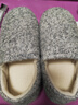 內泊【超保暖】乳膠棉鞋男士冬季包跟家居保暖防滑防臭高檔羊毛拖鞋女 云星灰【包跟】 41-42 正碼 曬單實(shí)拍圖