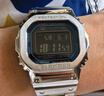 卡西歐（CASIO）手表男G-SHOCK小方銀金塊光能藍牙電波防水多功能電子日韓表禮物 新款藍色金屬GMW-B5000D-2 曬單實(shí)拍圖