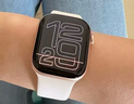 Apple/蘋果 Watch Series 10 智能手表GPS款42毫米玫瑰金色鋁金屬表殼淡桃粉色運動型表帶M/L MX1V3CH/B 曬單實拍圖