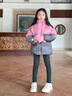 迪士尼（Disney）女童棉服外套2024新款大童冬裝加厚保暖短款棉襖兒童冬季羽絨棉衣 粉色 120cm 曬單實(shí)拍圖