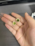 伊燦輕奢法式橄欖綠鋯石耳釘氣質(zhì)絕美高級感耳夾2025新款爆款小眾耳飾 法式橄欖綠鋯石耳釘 曬單實(shí)拍圖