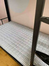 浪莎（langsha）大學(xué)生宿舍床墊子0.9x1.9米地上專用打地鋪睡墊單人冬夏兩用墊被 藍(lán)白小格【雙面兩用】 90x190cm【A面床墊 B面藤席】 曬單實(shí)拍圖