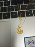 周六福明月花意足金999黃金項(xiàng)鏈女足金吊墜計(jì)價(jià)A0613919 約4.27g 禮物 曬單實(shí)拍圖