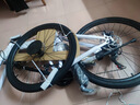 SANGPU折疊自行車(chē)成人山地車(chē)公路學(xué)生男變速賽車(chē)越野單車(chē)通勤城市代步女 頂配輻條-白黑【升級厚輪胎】 26寸21速【適合身高165-180cm】 曬單實(shí)拍圖
