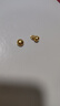 領(lǐng)豐金黃金豆豆AU9999足金實(shí)心真金豆子收藏節日禮物送女友送朋友小金豆 金葫蘆1g帶國檢證簽 曬單實(shí)拍圖