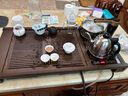 金灶（KAMJOVE）雞翅木實(shí)木茶具套裝燒水壺茶具茶盤(pán)套裝茶臺燒水壺一體式 K-185 搭配K9茶爐 曬單實(shí)拍圖