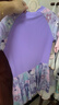 特步（XTEP）兒童泳衣女童連體裙擺游泳衣女大中小童寶寶溫泉泳裝女 紫色 16# 曬單實(shí)拍圖