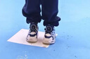 SNOOPY史努比童鞋男童鞋子春秋新款女童老爹鞋兒童透氣休閑運動(dòng)鞋籃球鞋 藍/米 27 碼適合腳長(cháng)15.9-16.4cm 曬單實(shí)拍圖