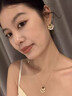 Amber Lollipop淡水珍珠耳環(huán)女士小眾高級耳釘耳飾老師教師節禮物生日送女友老婆 棕色-歌劇魅影 曬單實(shí)拍圖