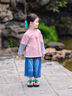 泰蘭尼斯kids童鞋秋季兒童戶(hù)外運動(dòng)鞋男童女童防滑徒步登山鞋子黃/粉/綠26 曬單實(shí)拍圖