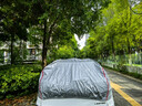 纖驪（xianli）汽車(chē)遮陽(yáng)罩半罩車(chē)罩加厚防曬隔熱罩防雨雪半身套前擋罩汽車(chē)遮陽(yáng)擋 越野半身罩【留言備注車(chē)型】灰色 曬單實(shí)拍圖