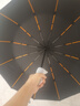 暖心話全自動(dòng)雨傘折疊大號(hào)男女雙人晴雨兩用防紫外黑膠防曬遮陽傘太陽傘 96骨全自動(dòng)傘-藏青色 曬單實(shí)拍圖