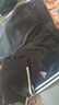 阿迪達(dá)斯 （adidas）運動褲男秋季防風(fēng)休閑衛(wèi)褲健身跑步運動褲 黑白收腿褲 2XL 曬單實拍圖