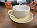 器物集高檔加厚陶瓷咖啡杯碟套裝專(zhuān)業(yè)拉花杯歐式拿鐵卡布奇諾杯子300ml 卡其色300ml咖啡杯碟套裝 曬單實(shí)拍圖