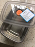 三四鋼（SSGP）同款316不銹鋼方盆食品級(jí)方盒商用裝菜盆長方形密封帶蓋盒子家用 特厚鋼方盆1.2升 316L 曬單實(shí)拍圖