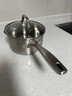 Momscook慕廚（Momscook）奶鍋小湯鍋304不銹鋼煮面鍋煮寶寶嬰兒輔食鍋 18CM奶鍋YH1810DBL 曬單實拍圖