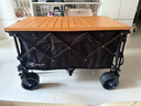 北歡露營(yíng)車(chē)折疊溜娃車(chē)買(mǎi)菜車(chē)狗狗寵物推車(chē)可開(kāi)后斗S14黑+桌板 曬單實(shí)拍圖