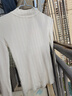 傾慕汐羽毛衣女2025秋冬長(cháng)袖中領(lǐng)內搭修身韓版打底衫半高領(lǐng)套頭針織衫 杏色 均碼 曬單實(shí)拍圖