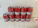百威啤酒mini紅罐淡色拉格255ml*24聽(tīng)小罐整箱裝濃郁麥香 中秋送禮  曬單實(shí)拍圖