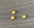 鑫韻金豆子1g水貝黃金金豆豆投資金條實(shí)心小金豆1克9999足金送禮禮品 3g金豆【足金9999鋼印+帶證書(shū)】 曬單實(shí)拍圖
