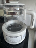 摩飛電器（Morphyrichards）全玻璃養(yǎng)生壺家用燒水壺多段控溫電熱水壺極速風(fēng)冷恒溫壺沖奶泡奶機MR5602 1.2L 椰奶白 曬單實拍圖