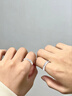 唯一（Winy）七夕情人節(jié)禮物送女友999純銀情侶戒指一對(duì)婚戒男士女款情侶對(duì)戒 曬單實(shí)拍圖