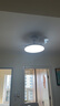 美的（Midea）風(fēng)扇燈餐廳吊扇燈led臥室燈隱形扇葉遙控三防燈具熟睡風(fēng)包安裝 曬單實(shí)拍圖
