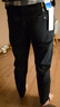 增致牛仔（zengzhi）復古簡(jiǎn)約黑色牛仔褲男2025秋季男款抽繩松緊腰休閑直筒褲子男 曬單實(shí)拍圖