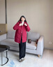 波司登（BOSIDENG）25新款羽絨服女短款連帽加厚90絨商場(chǎng)同款休閑百搭外套B250245122 醇酒紅|1856-趨勢推薦 M 165/92A 體重約120-140斤 曬單實(shí)拍圖