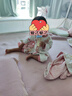 班喜迪女童褲子春秋款2025新款洋氣時(shí)髦寶寶休閑褲童裝兒童束腳衛褲秋裝 米色 90 曬單實(shí)拍圖