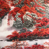 禮御友嘉純手工蘇繡掛畫(huà)鴻運當頭家業(yè)興山水高檔刺繡客廳辦公室背景裝飾畫(huà) 畫(huà)芯尺寸160*60cm 帶框195*85cm 曬單實(shí)拍圖