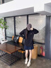 CARESS & KUDOS商場同款小ck紫色德訓鞋女款2025新款夏季軟底內增高阿甘鞋 灰色 常規(guī)款 跟高3.2CM 40 曬單實拍圖