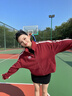 卡帕（Kappa）背靠背運動(dòng)外套女2025秋季新款復古撞色針織純棉衛衣女K0F62WK03D 暗夜藍黑-906 XL （尺碼推薦適合175/92A） 曬單實(shí)拍圖