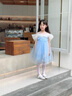 G.DUCKKIDS小黃鴨童裝愛(ài)莎公主裙女童裙子夏季冰雪奇緣艾莎禮服主持人演出服 裙子 110 尺碼4~5歲【100-110cm】cm 曬單實(shí)拍圖