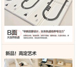 貝易（BeiE）寶寶爬爬墊嬰兒折疊墊無味XPE客廳地墊兒童加厚爬行墊泡沫防摔墊 店長推薦【XPE壓邊】彩虹+海灣軌道 180*200*2CM厚【99%抗菌認(rèn)證】 曬單實(shí)拍圖