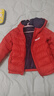 雪中飛兒童羽絨服輕薄保暖外套2025新款男女童裝秋冬季上衣 冰酒紅 140 曬單實(shí)拍圖