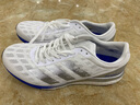 adidas ADIZERO BOSTON 9馬拉松boost專(zhuān)業(yè)競訓跑鞋男阿迪達斯 白色/銀色/藍色   43 曬單實(shí)拍圖