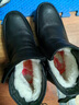 翁 不倒翁防滑鞋 老年男士防滑保暖鞋 中老年爸爸鞋冬季老人大棉鞋17888-b 黑色 41 曬單實(shí)拍圖