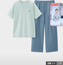 蕉內【王一博同款】305H睡衣男士純棉春夏季100%棉短袖情侶家居服套裝 曬單實(shí)拍圖