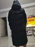李寧防潑水長(zhǎng)羽絨服男春秋冬季新款時(shí)尚百搭80%鴨絨健身運(yùn)動(dòng)外套 黑色-1 XL 曬單實(shí)拍圖