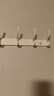 虎先森奶油風(fēng)白色排鉤壁掛免打孔門后玄關(guān)墻上收納掛衣架掛衣帽鉤 曬單實(shí)拍圖